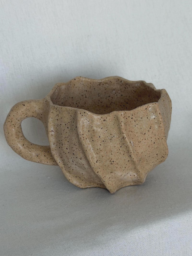 Coffee mug, a handbuilt ceramic mug, 11 oz