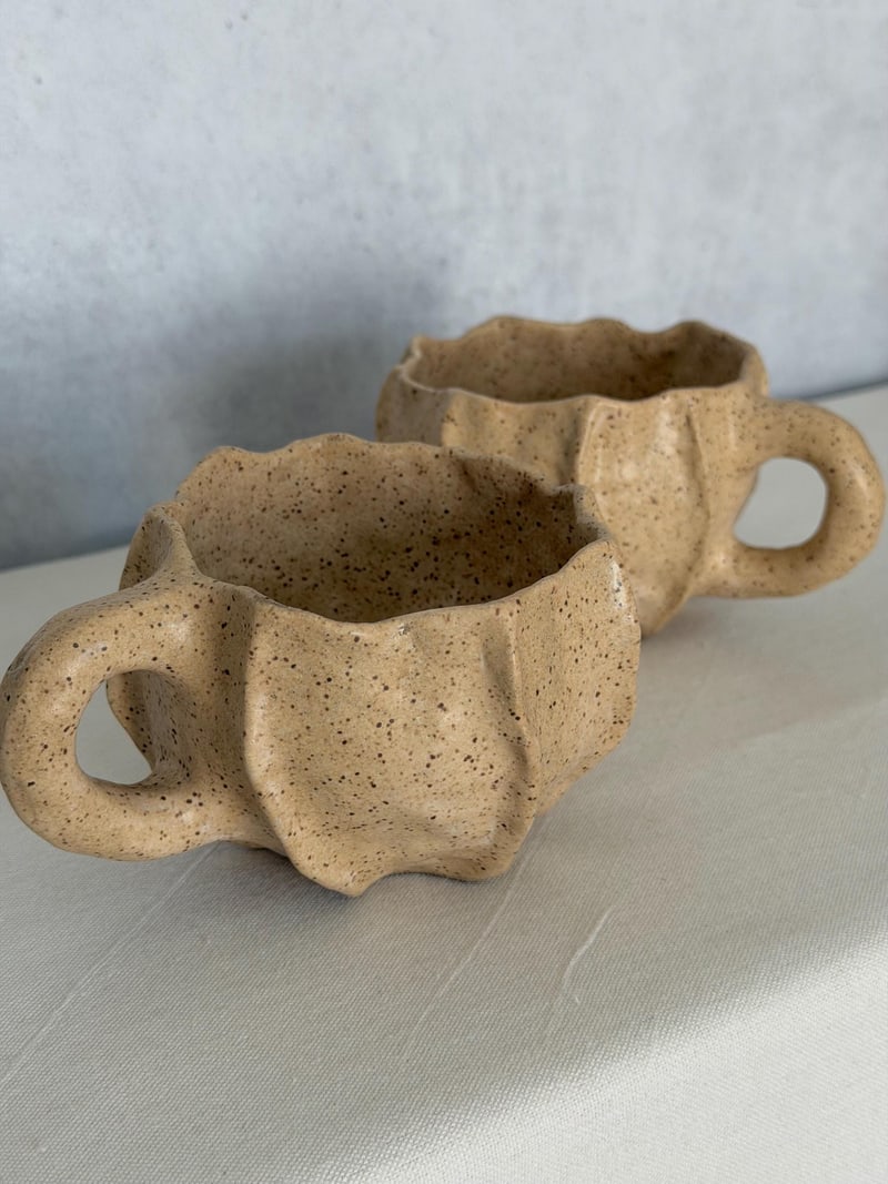 Coffee mug, a handbuilt ceramic mug, 11 oz