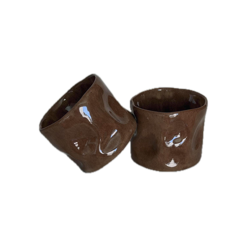 Crush gloss mug, a handbuilt ceramic cup, 11 oz