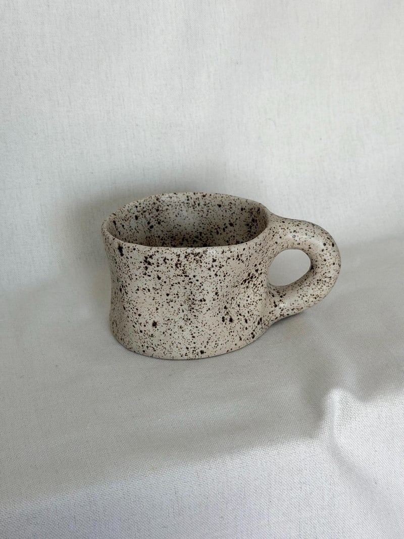 Crush mini mug, a handbuilt ceramic mug, 10 oz