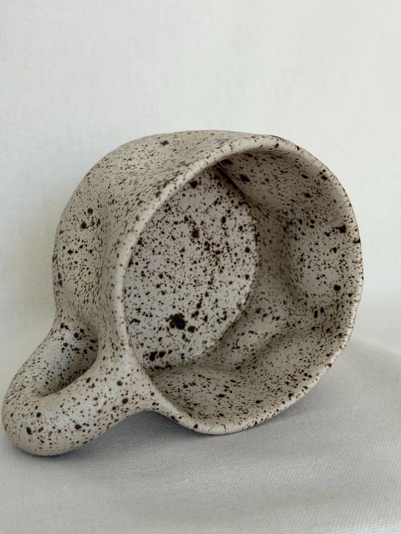 Crush mini mug, a handbuilt ceramic mug, 10 oz