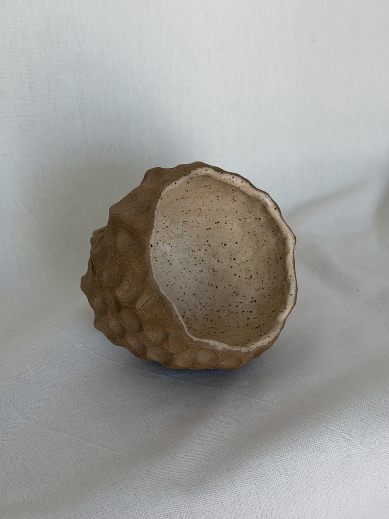 Dune cup, a handbuilt ceramic cup, 10 oz