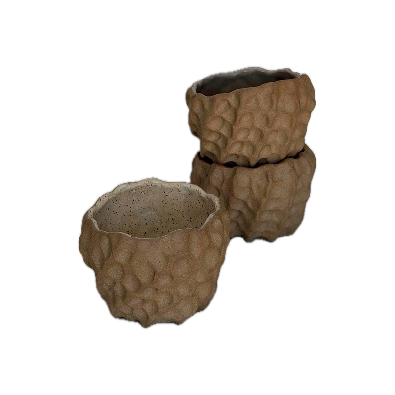Dune cup, a handbuilt ceramic cup, 10 oz