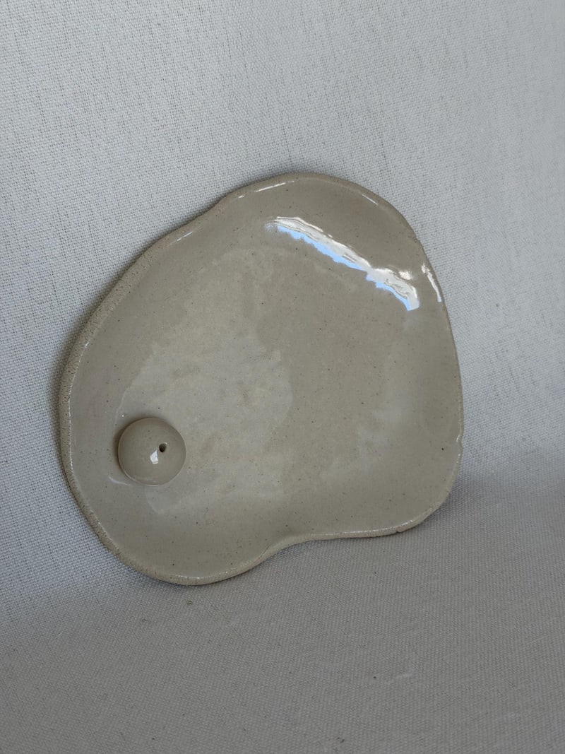 Incense holder, sculptural incense stick holder, a handbuilt ceramic piece