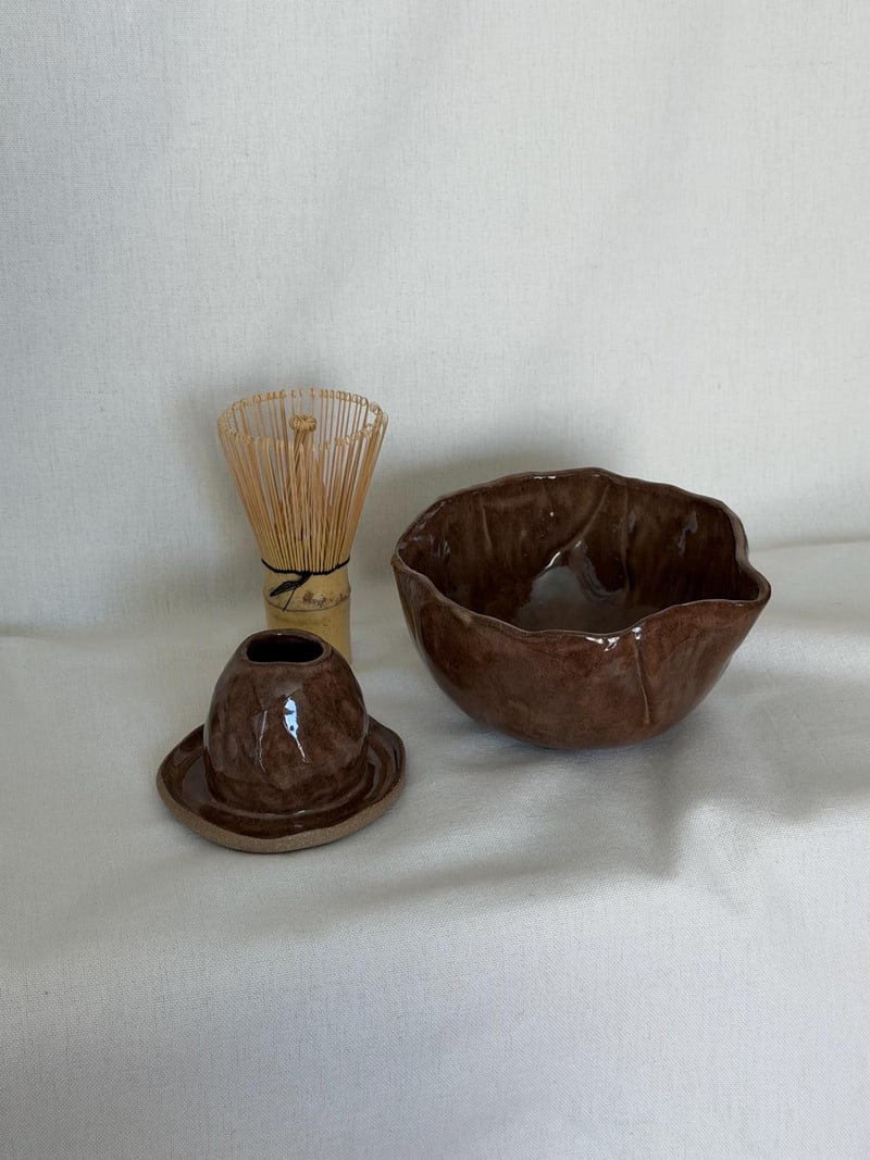 Matcha set, a handbuilt ceramic set