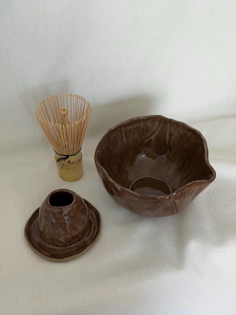 Matcha set, a handbuilt ceramic set