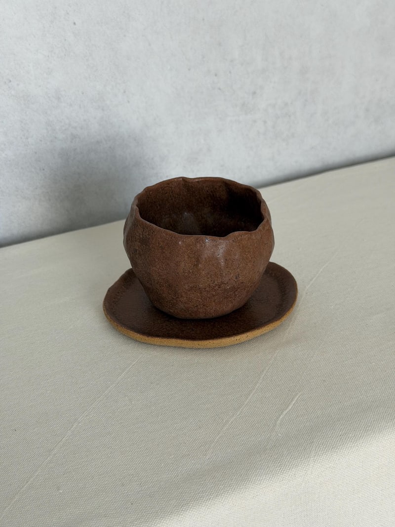 Espresso set, a handbuilt ceramic set, 7 oz