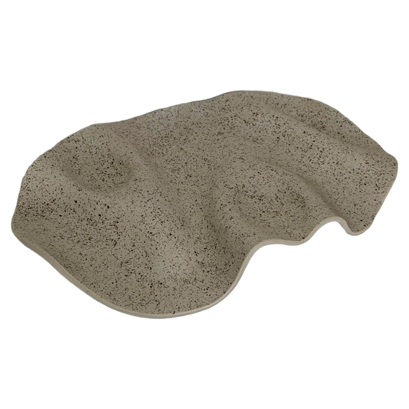 Serving platter, 9.75 x 13 in, a handbuilt ceramic platter